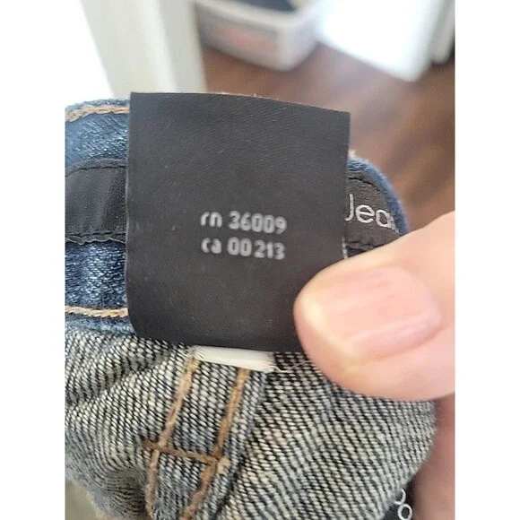 Calvin Klein Mens Jeans 32 X 39 Blue Denim Cotton 5-Pocket Zip Fly Bootcut Jeans - Picture 11 of 13